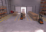 Swarm Automation SAI125 en descarga de muelle | Carga y descarga automática de camiones: cómo eliminar el principal cuello de botella del muelle | Toyota Material Handling