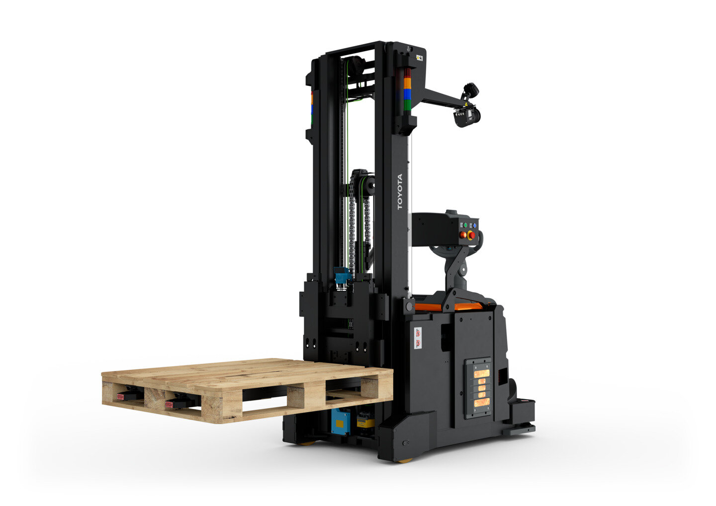 SAICB de Toyota con palet de madera | Tipos de palets: medidas, materiales y cuál elegir para su almacén | Toyota Material Handling