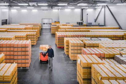 Transpaleta eléctrica de segunda mano en un almacén | Transpaleta eléctrica de segunda mano: cuándo es necesaria y cómo elegirla | Toyota Material Handling