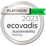 Distintivo Ecovadis 2023 | Juntos camino a las cero emisiones | Toyota Material Handling